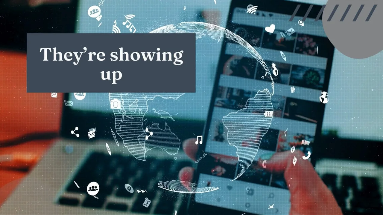 A phone feed full of local business videos